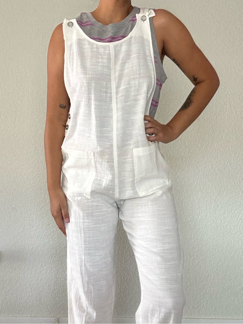 L*SPACE Linen Jumpsuit - Cali girl overalls